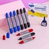  Combo 10 Bút lông dầu Thiên Long 2 đầu mực - Permanent Marker PM-024 - Kết hợp đầu rọc thùng 