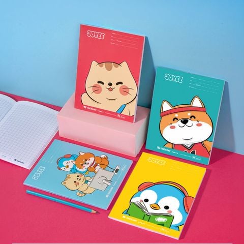 Combo 5 Tập học sinh Thiên Long Joyee 96 trang 4 ô ly vuông 2mm TP-NB061 - Mẫu ngẫu nhiên