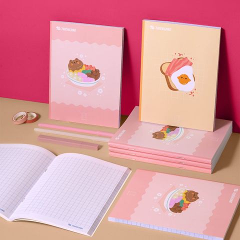 Combo 10 Tập học sinh Thiên Long 200 trang 4 ô ly ngang 2mm 60 gsm TP-NB066 - Mẫu ngẫu nhiên