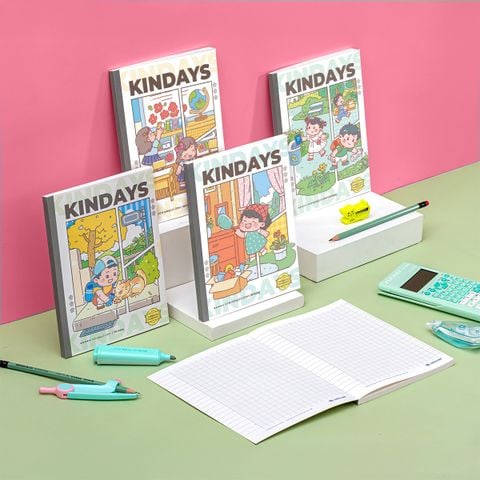 Tập học sinh 96 trang 4 ôly vuông 100 gsm Thiên Long KINDAYS - Mẫu ngẫu nhiên