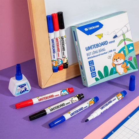 Combo 20 Bút lông bảng Thiên Long WB-02