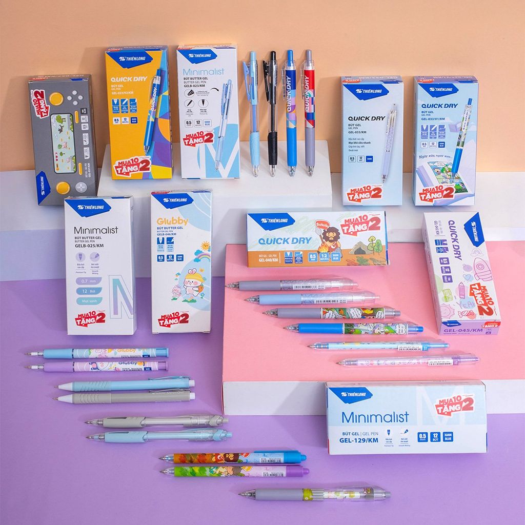 [MUA 10 TẶNG 02] Bút gel, bút gel B Thiên Long - Tặng thêm 02 bút cùng loại