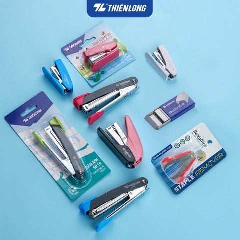 Combo bấm kim, kim bấm mini/số 3/số 10, gỡ kim Thiên Long