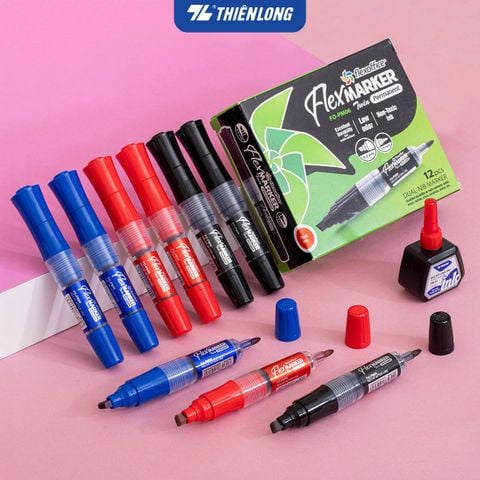 Combo Bút lông dầu Flexoffice Flex Marker FO-PM06/XK - Hàng xuất khẩu