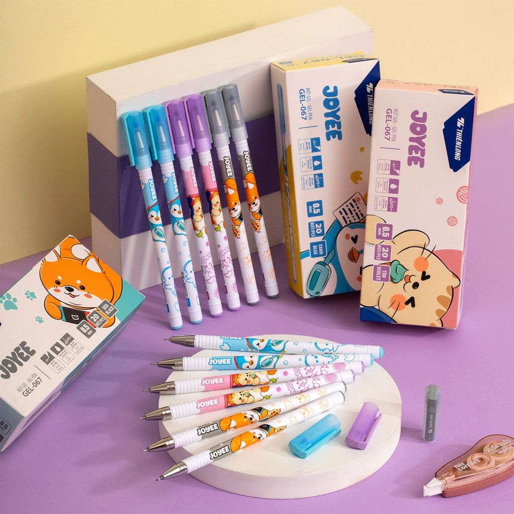 Combo 10 Bút gel Joyee Thiên Long GEL-067 - Mực khô siêu nhanh