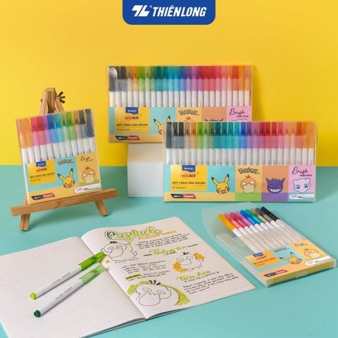 Bút lông 12/24 màu Brush Thiên Long Colokit Classic – Phiên bản Pokémon
