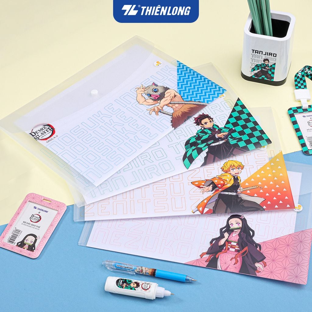 Bìa nút Thiên Long - Bìa tài liệu A4 CBF-008/DS - Phiên bản Demon Slayer