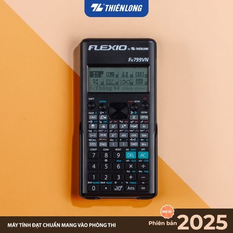 Máy tính khoa học Thiên Long Flexio Fx799VN, 4 màu pastel mới, bảo hành 7 năm, 1 đổi 1 trong 1 năm đầu