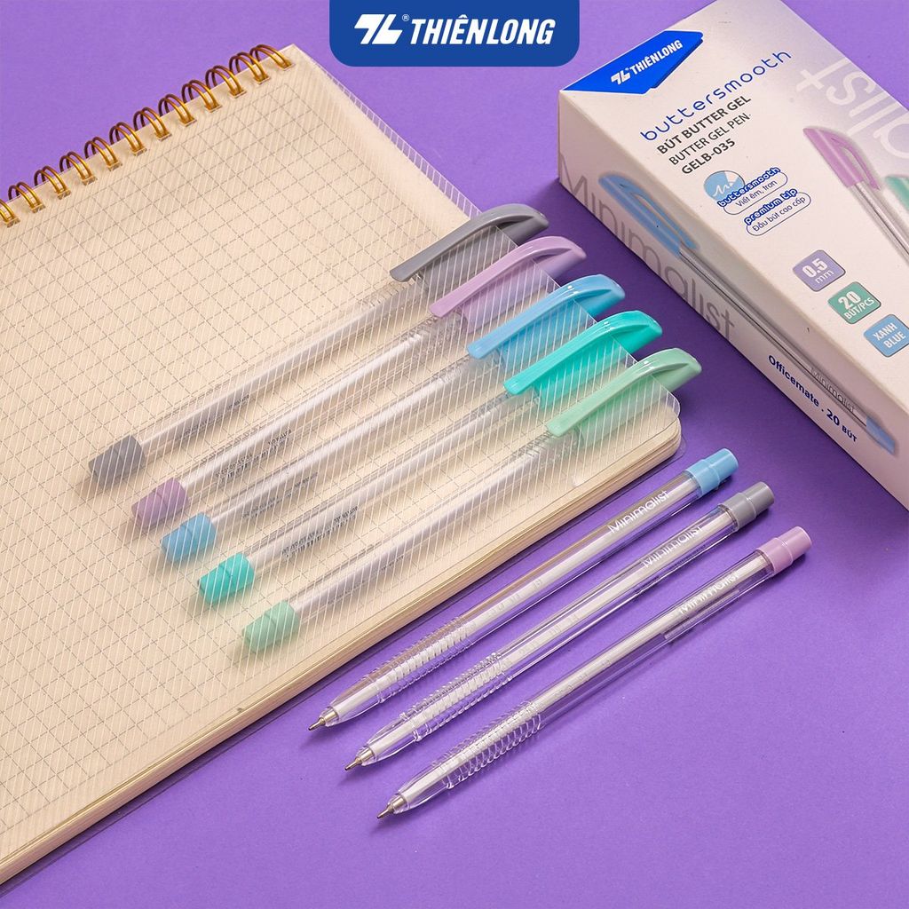 Bút gel B - Buttersmooth Gel Thiên Long GELB-035 - Premium Tip viết êm, trơn