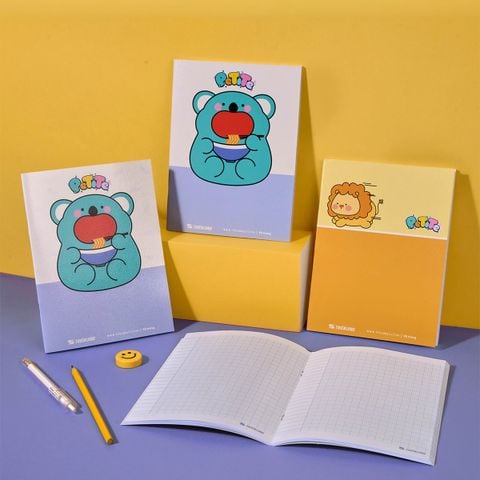 Tập học sinh Thiên Long PeTiTe 96 trang 4 ô Ly vuông 2mm 80 gsm TP-NB053 – Mẫu ngẫu nhiên