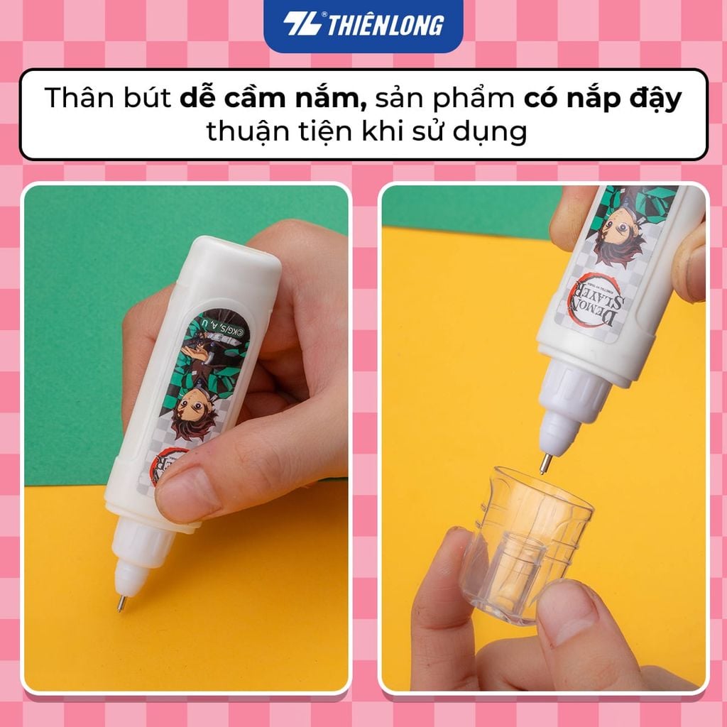 Thiên Long - Bút xóa nước 12ml CP-017/DS - Phiên bản Demon Slayer - Mẫu ngẫu nhiên