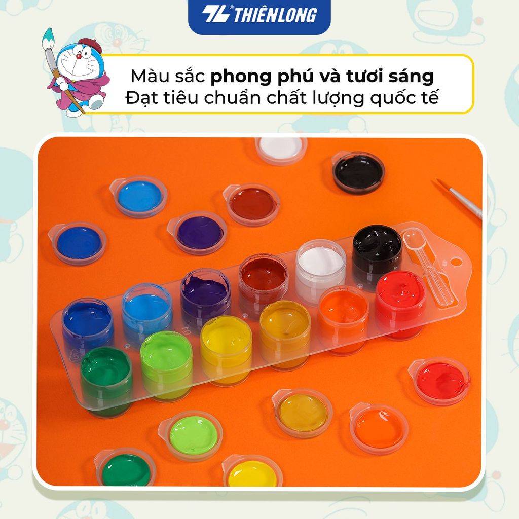 Bộ 12 Màu nước Thiên Long Colokit WACO-C002/DO - Phiên bản Nobita Và Câu Chuyện Thế Giới Trong Tranh 2025