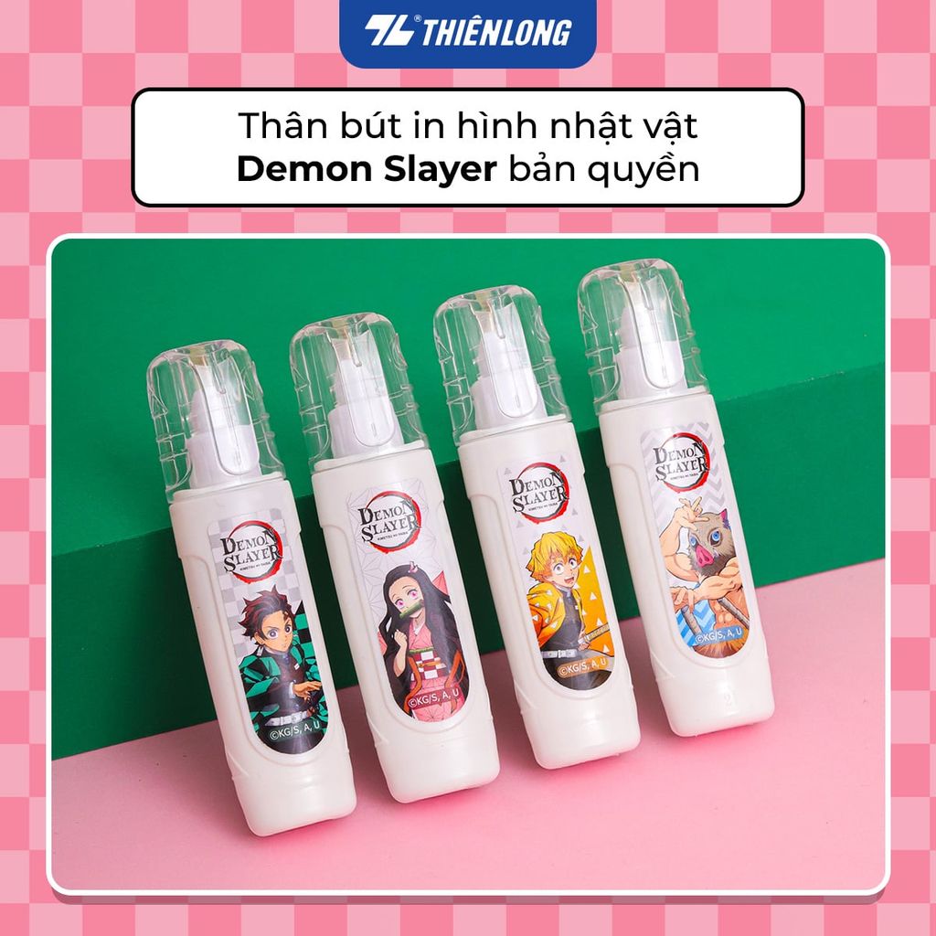 Thiên Long - Bút xóa nước 12ml CP-017/DS - Phiên bản Demon Slayer - Mẫu ngẫu nhiên