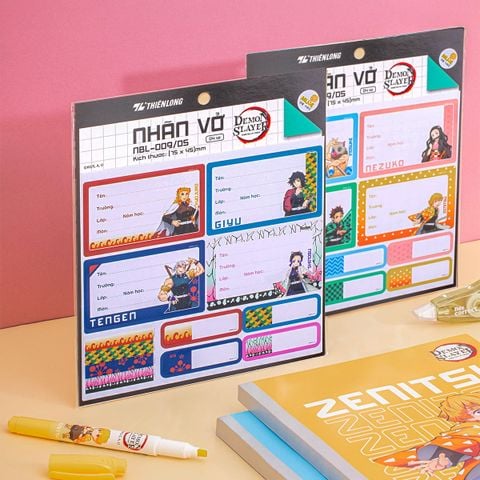 Nhãn vở Thiên Long - Phiên bản Demon Slayer NBL-009/DS