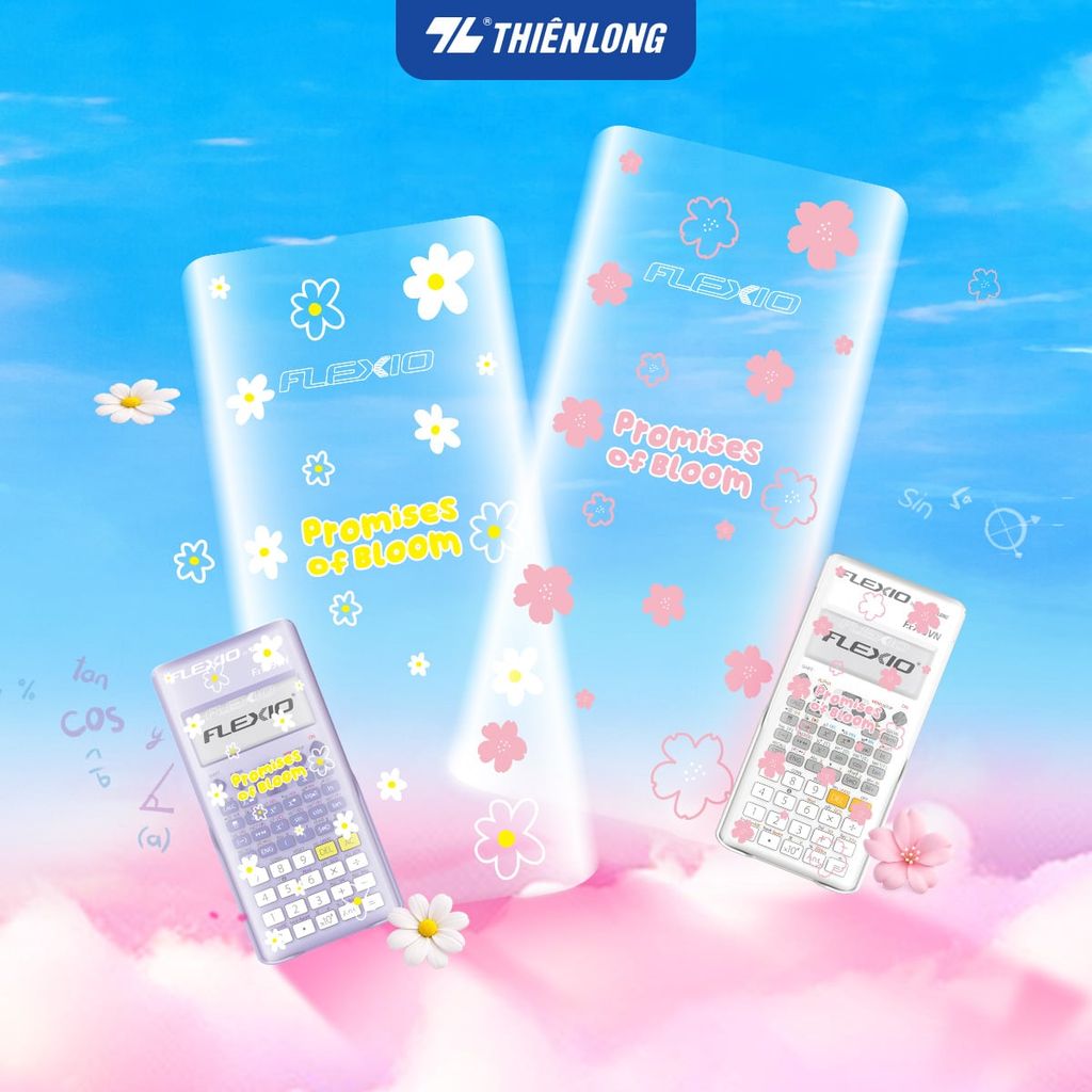 Nắp máy tính khoa học Thiên Long sắc xuân Bính Ngọ 2026 Fx799VN