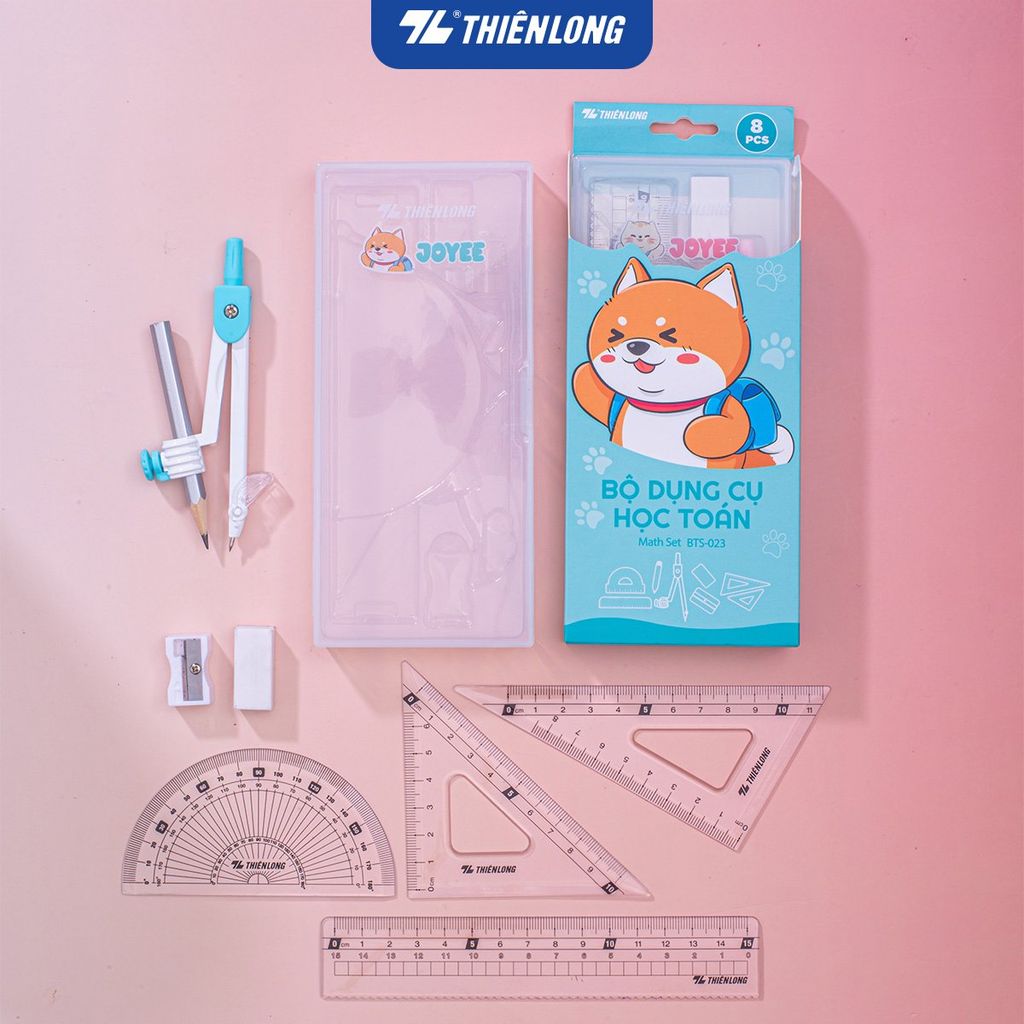 Bộ dụng cụ học Toán Thiên Long Joyee BTS-023 - 8 món