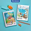  Tập dán gáy 200 trang 4 ô ly ngang 2mm 70 gsm Thiên Long Buddies Travel NB-153 – Mẫu ngẫu nhiên 