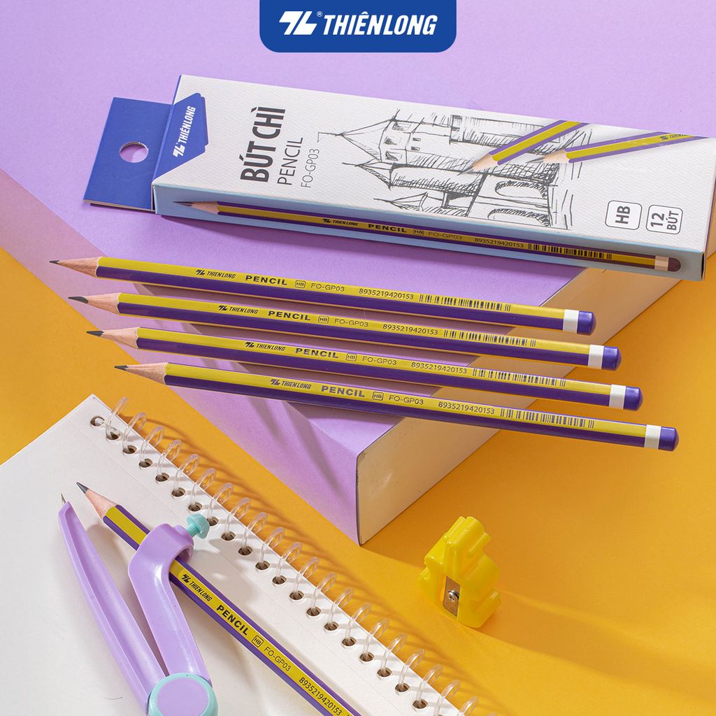 Combo 5 Bút chì gỗ HB Flexoffice FO-GP03