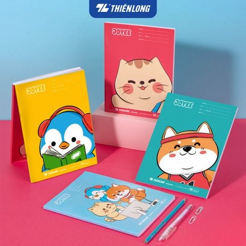 Combo 10 Tập học sinh Thiên Long Joyee 96 trang 4 ô ly vuông 2mm 100 gsm TP-NB061 - Mẫu ngẫu nhiên