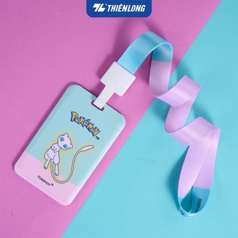 Bộ dây đeo thẻ Thiên Long Pokémon CHD-003/PKM – ID card holder nắp trượt ABS cao cấp