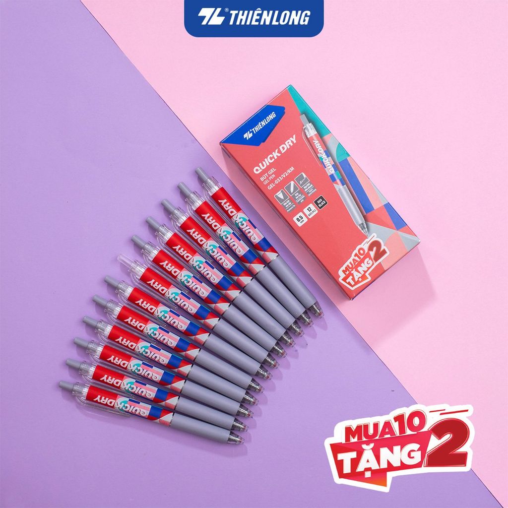 [MUA 10 TẶNG 02] Bút gel, bút gel B Thiên Long - Tặng thêm 02 bút cùng loại