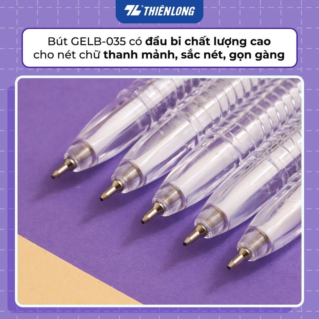 Bút gel B - Buttersmooth Gel Thiên Long GELB-035 - Premium Tip viết êm, trơn