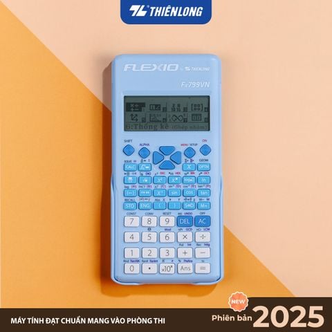 Máy tính khoa học Thiên Long Flexio Fx799VN, 4 màu pastel mới, bảo hành 7 năm, 1 đổi 1 trong 1 năm đầu