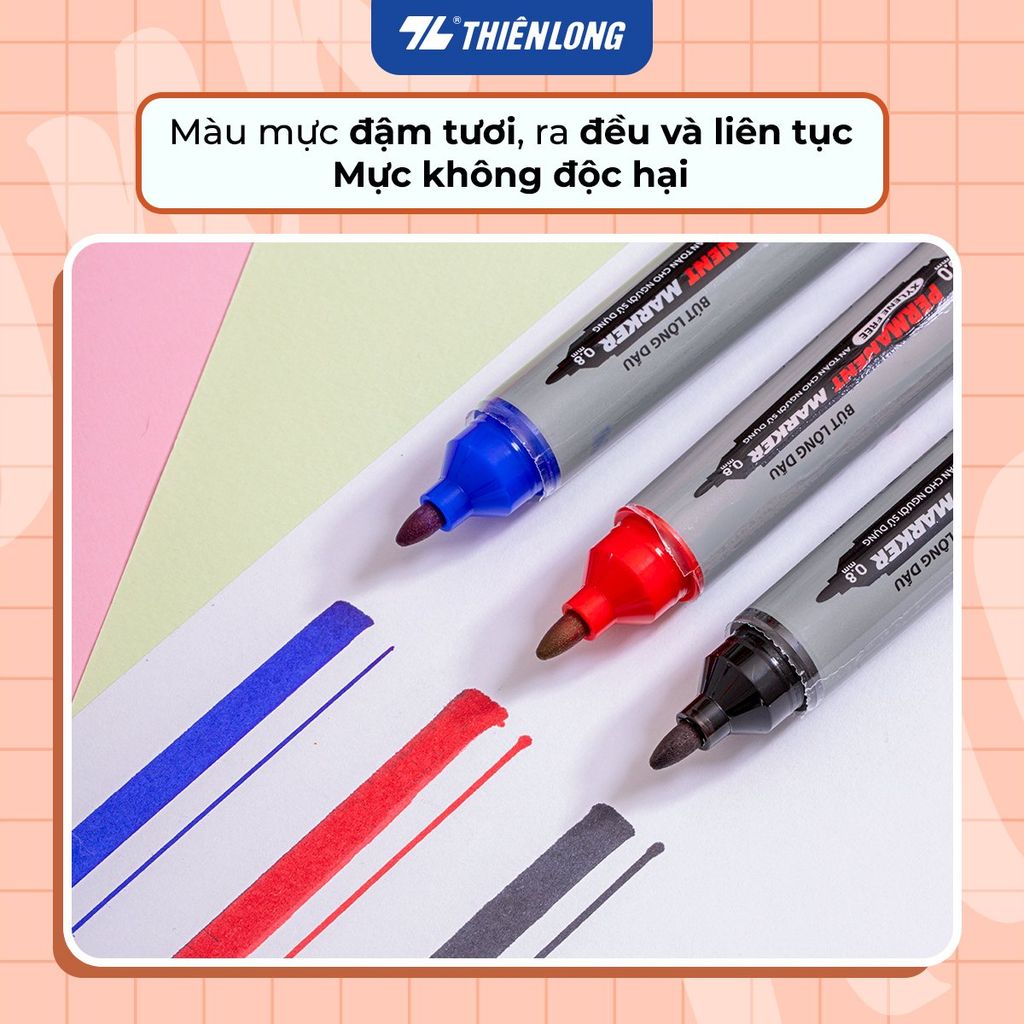 Bút lông dầu Thiên Long PM-07