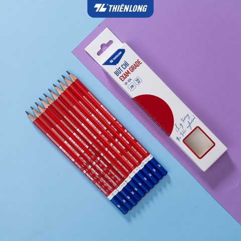 Bút chì gỗ Thiên Long Signature/Coach/Exam Grade 2B – Viết Êm, Nét Đậm, Thiết Kế Trẻ Trung