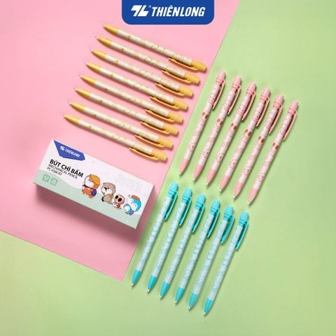 Bút chì bấm Thiên Long Joyee PC-038/JO 0.5mm – Thiết kế dễ Thương, viết mượt - Mẫu ngẫu nhiên