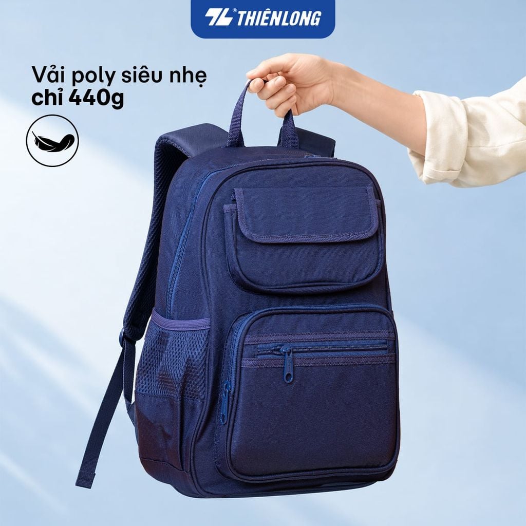 Cặp - Balo học sinh Thiên Long Lite BP-038 – Siêu nhẹ 440g, chống thấm nước