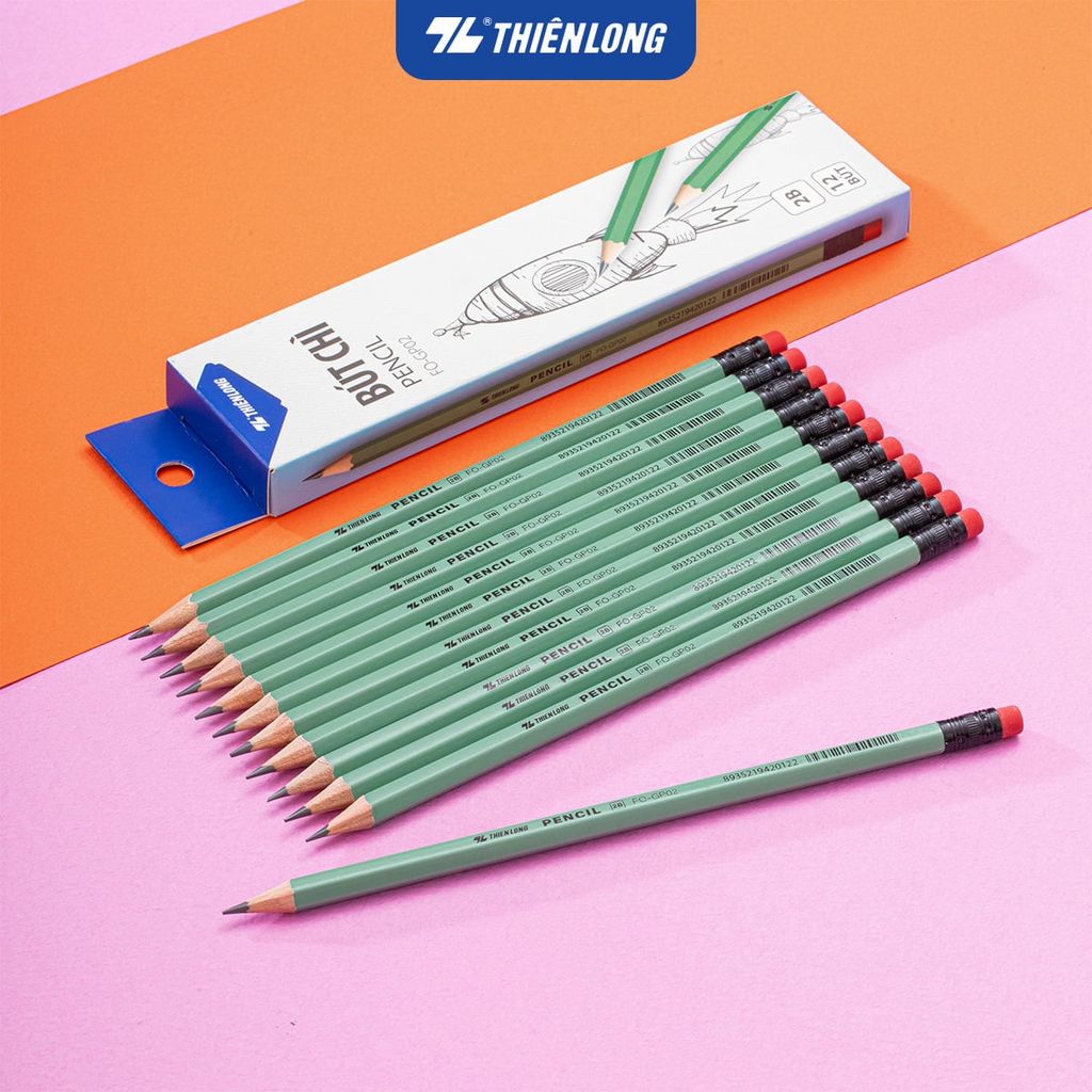 Combo 20 Bút chì gỗ 2B Flexoffice FO-GP02