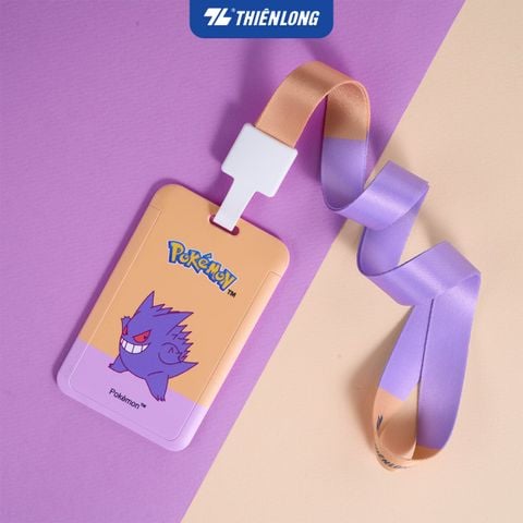 Bộ dây đeo thẻ Thiên Long Pokémon CHD-003/PKM – ID card holder nắp trượt ABS cao cấp