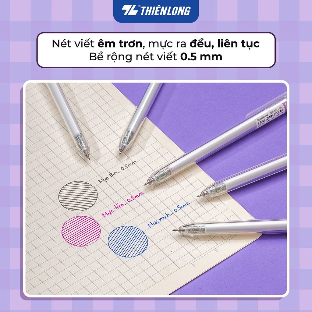 Combo 10 Bút gel Minimalist Thiên Long Gel-071