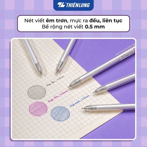 Combo 10 Bút gel Minimalist Thiên Long Gel-071