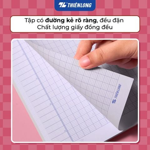 Tập học sinh 200 trang 4ôly ngang 2mm 70 gsm Thiên Long Me Pack NB-149 – Mẫu ngẫu nhiên