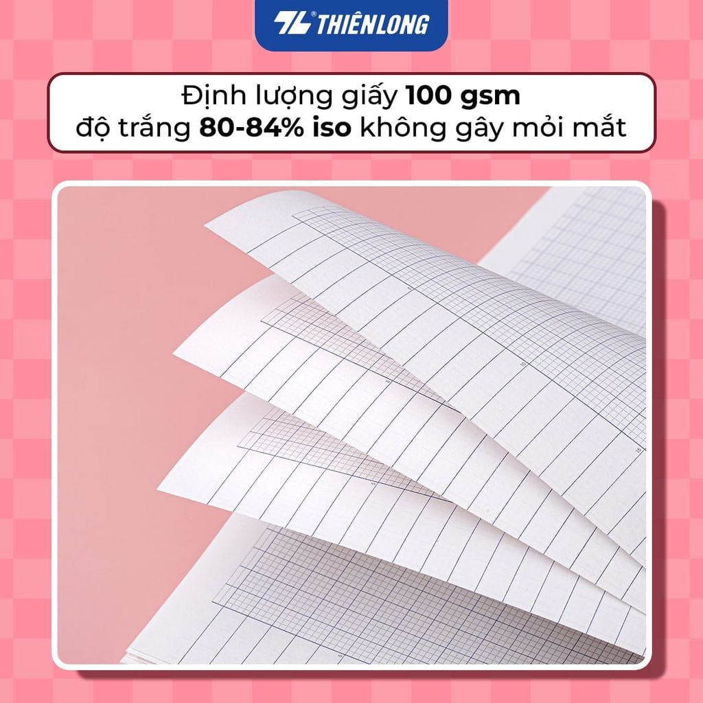 Tập học sinh 96 trang 4 ôly vuông 100 gsm Thiên Long KINDAYS - Mẫu ngẫu nhiên