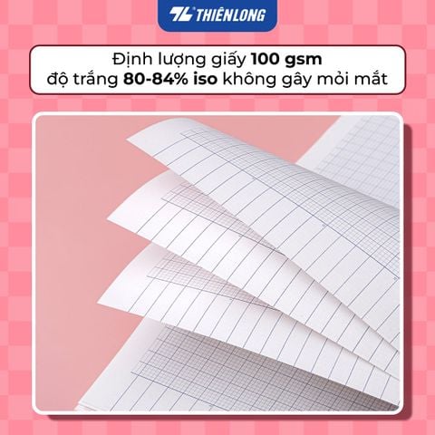 Tập học sinh 96 trang 4 ôly vuông 100 gsm Thiên Long KINDAYS NB-130 - Mẫu ngẫu nhiên