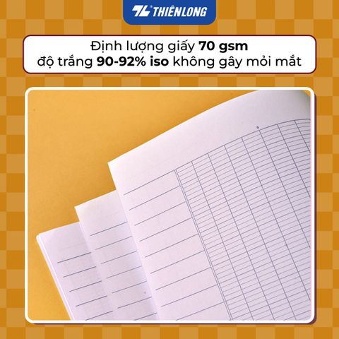 Tập học sinh dán gáy 96 trang 4 ô ly ngang 2mm 70 gsm Thiên Long Buddies Travel NB-152 - Mẫu ngẫu nhiên
