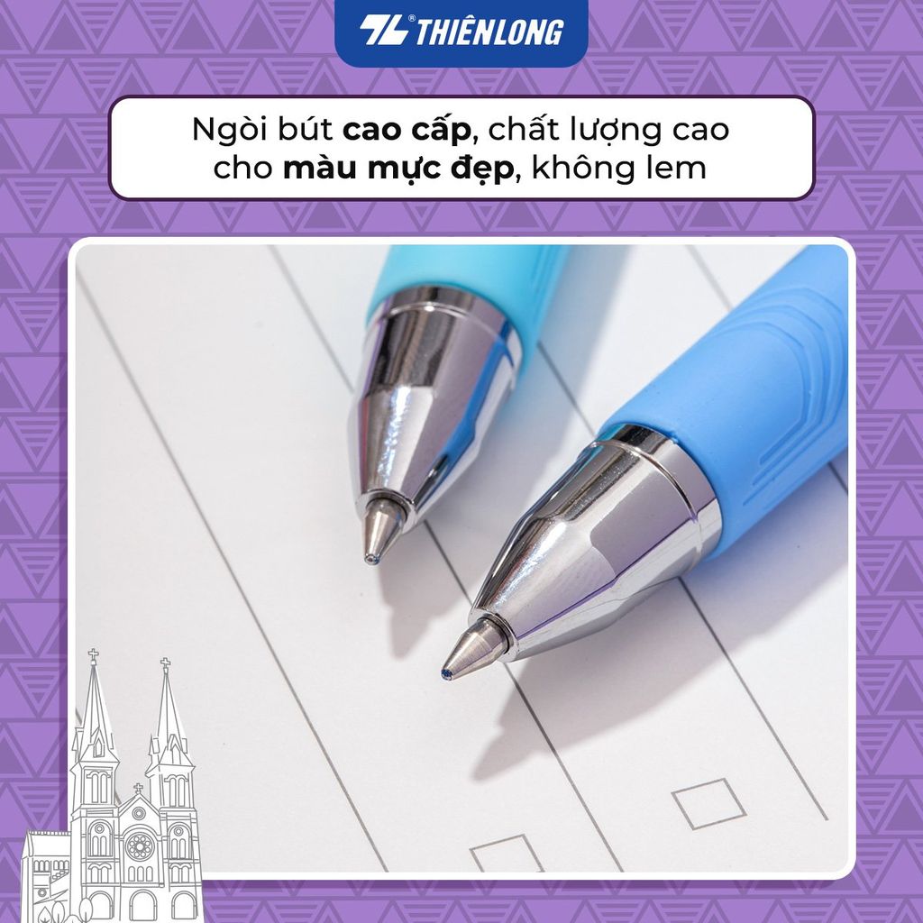 Bút gel cao cấp Thiên Long Bizner - Premium Tip - Mực không phai màu