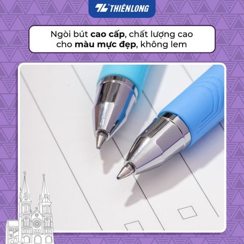 Bút gel cao cấp Thiên Long Bizner - Premium Tip - Mực không phai màu