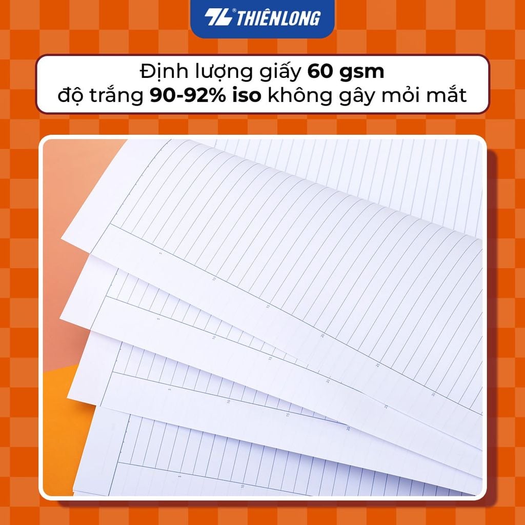Tập học sinh Thiên Long 200 trang kẻ ngang 7mm 60gsm - Mẫu ngẫu nhiên