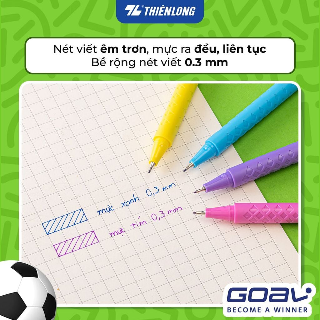 Bút Lông Kim Thiên Long GOAL FL-015 – 0.5mm