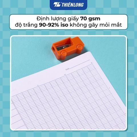 Tập dán gáy 200 trang 4 ô ly ngang 2mm 70 gsm Thiên Long Buddies Travel NB-153 – Mẫu ngẫu nhiên