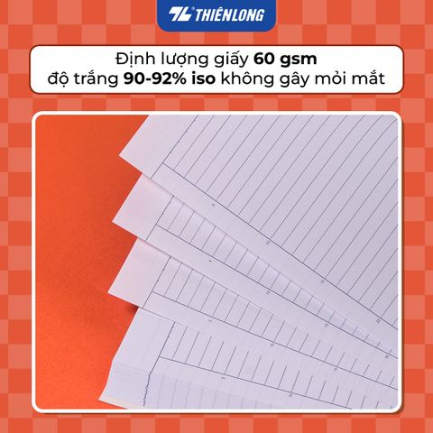 Tập may gáy A4 360 trang kẻ ngang 7mm 60 gsm Thiên Long NB-154 – Mẫu ngẫu nhiên