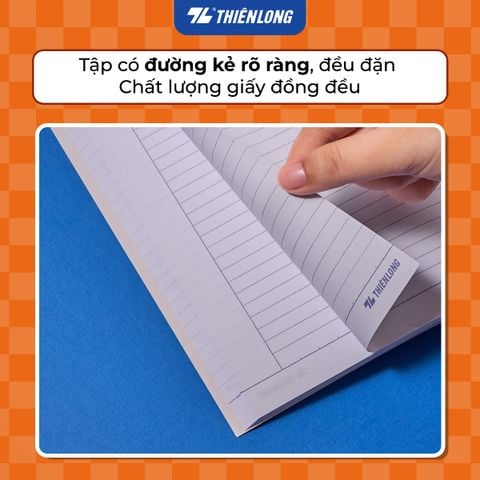 Tập học sinh 200 trang kẻ ngang 7mm 70 gsm Thiên Long Me Pack NB-148 – Mẫu ngẫu nhiên