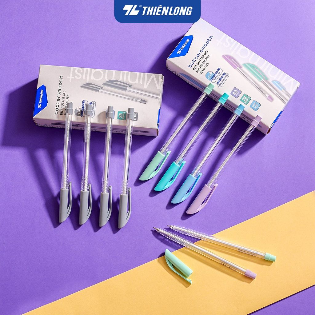 Bút gel B - Buttersmooth Gel Thiên Long GELB-035 - Premium Tip viết êm, trơn