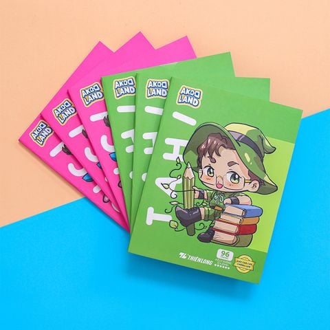 Tập học sinh chống lem 96 trang 4 ô ly vuông 2mm 120gsm Thiên Long NB-121/AK - Akooland thế giới học cụ thần kỳ - Mẫu ngẫu nhiên