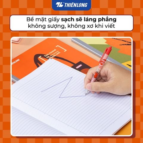 Tập học sinh Thiên Long 200 trang kẻ ngang 7mm 60gsm NB-140 - Mẫu ngẫu nhiên
