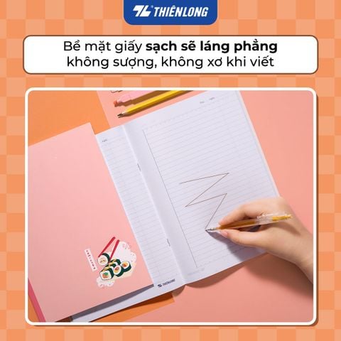 Tập học sinh 80 trang kẻ ngang 7mm 60 gsm Thiên Long NB-097 – Mẫu ngẫu nhiên